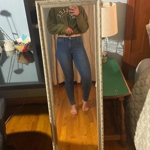 Blue jeggings. Lightly used. JUSTBLACK. Size 29